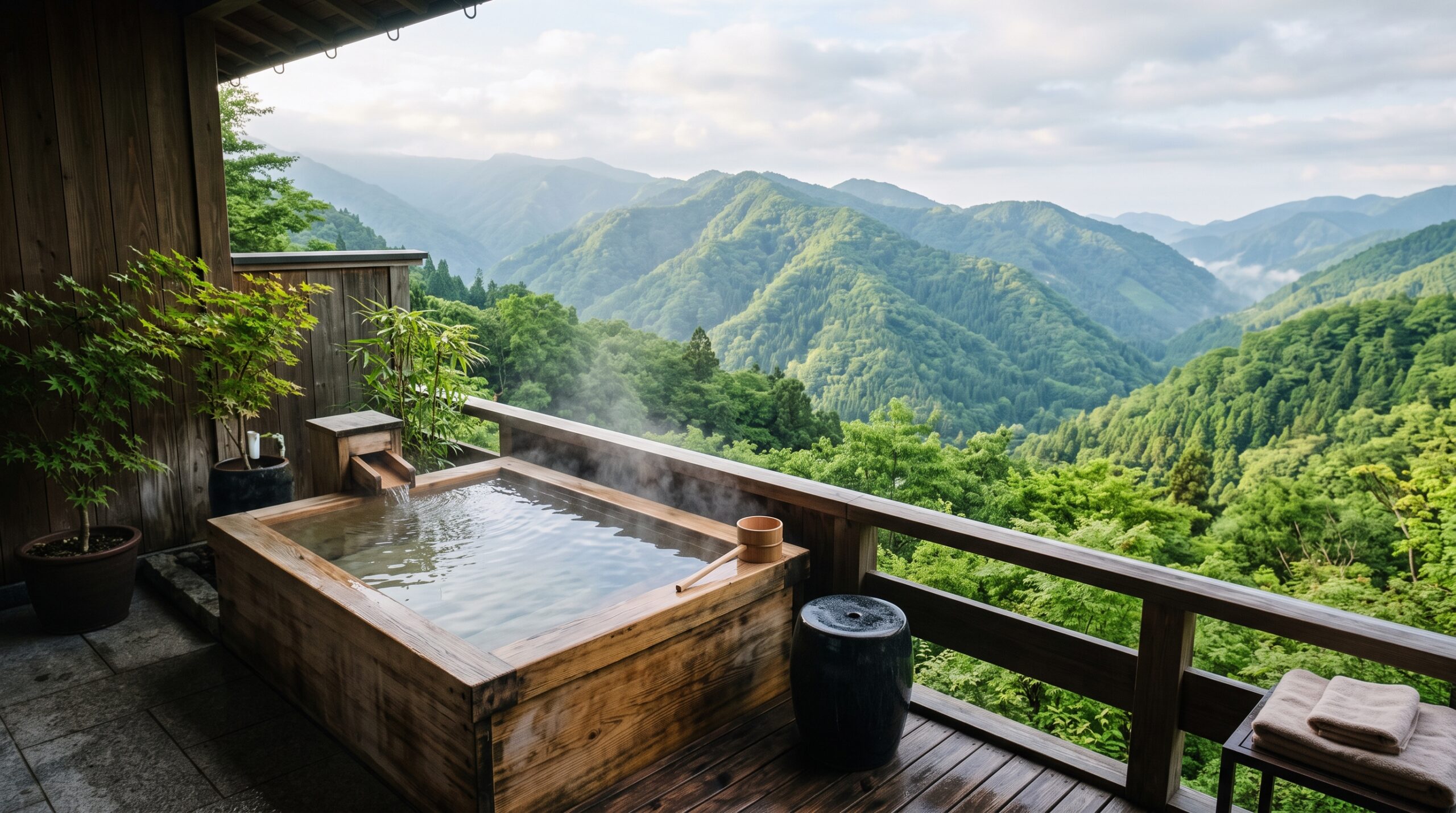 Kino-yu Setsugekka private hinoki open-air bath