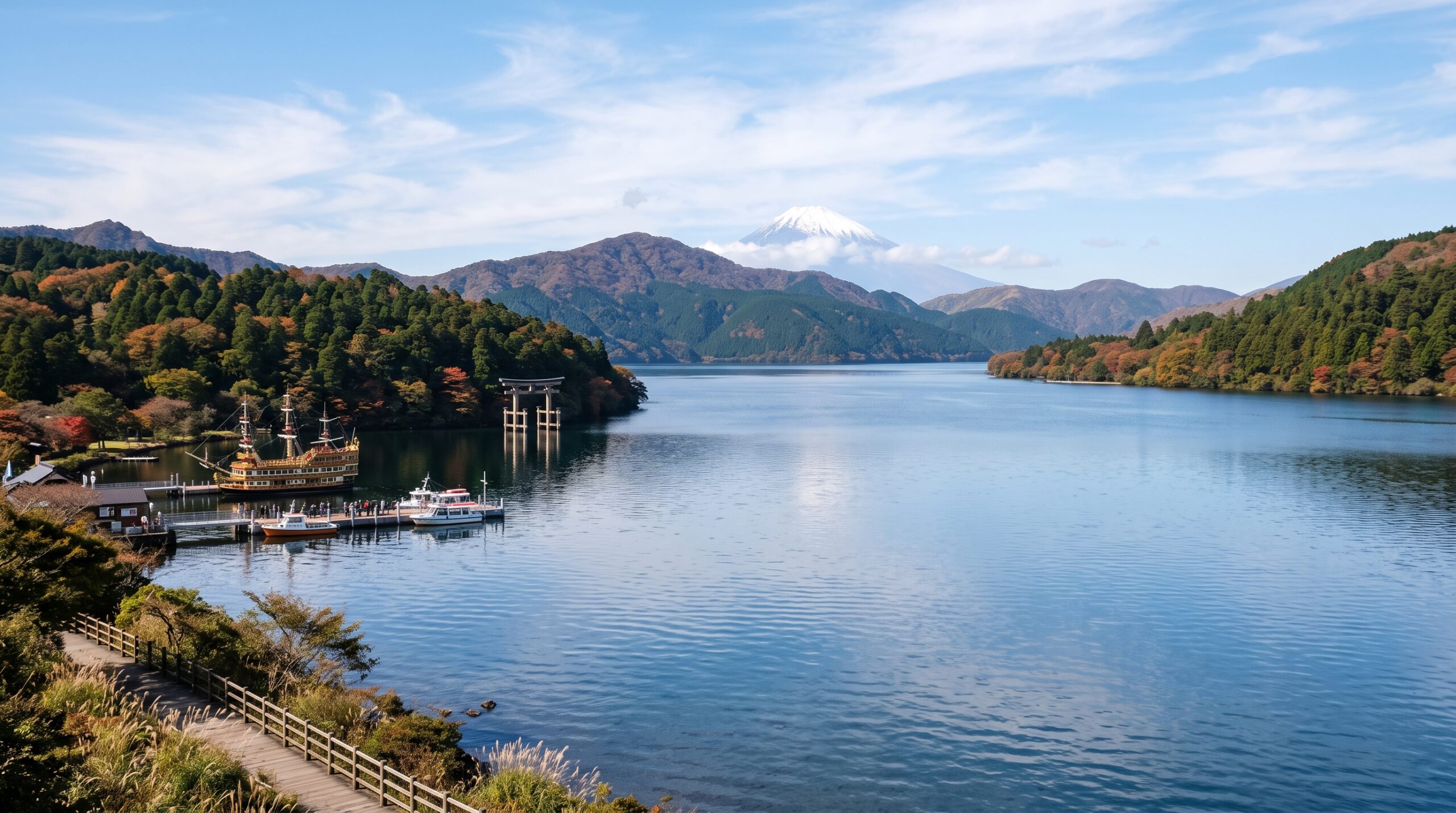 Lake Ashi view near Hakone-en