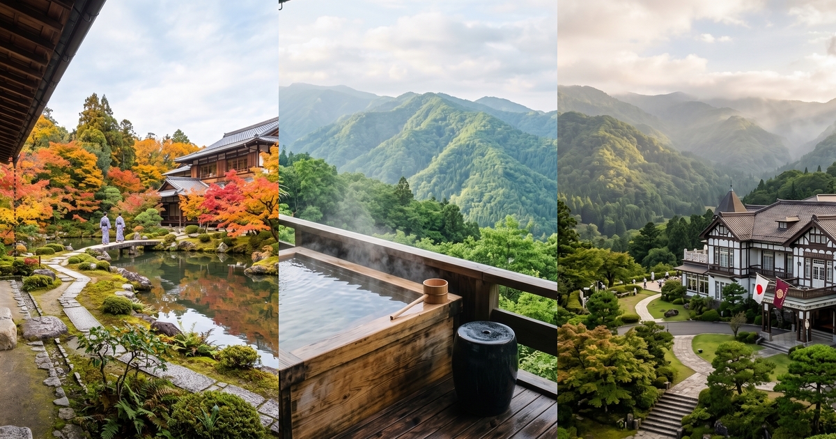 Comparison of Gora Kadan, Kino-yu Setsugekka, and Fujiya Hotel private onsen baths